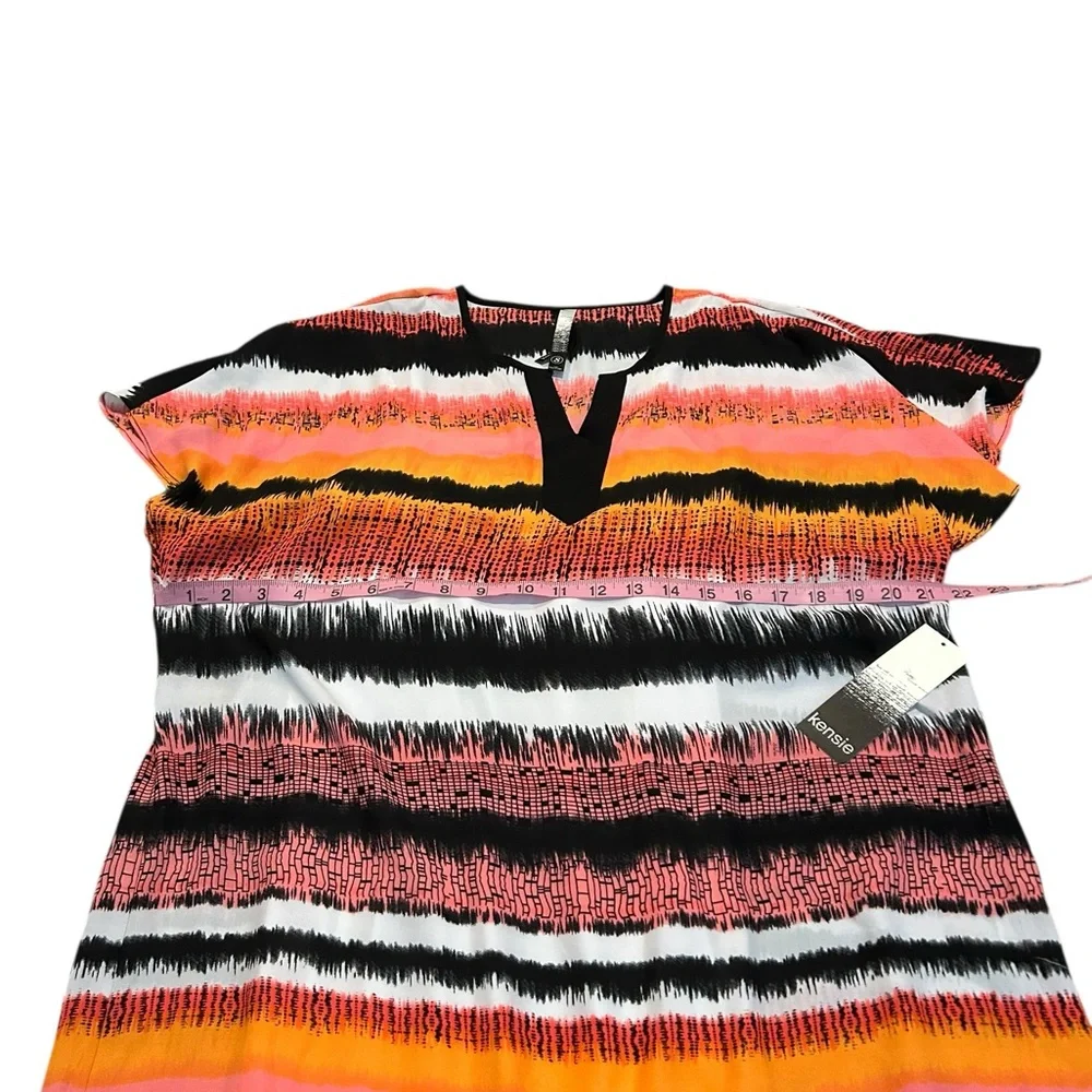 KENSIE colorful striped dress nwt